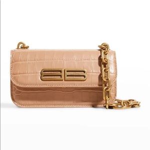 Gossip XS Croc-Embossed Crossbody Bag